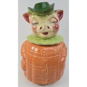 Authentic Shawnee Pottery WINNIE PIG Bankhead Cookie Jar & Bank USA